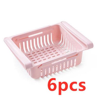 Refrigerator Storage Basket Stretchable Multifunction Kitchen Refrigerator Storage Box - Mamofa Global Store