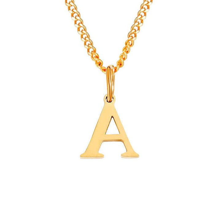 26 Letters All-Match 14K Stainless Steel Necklace - Mamofa Global Store