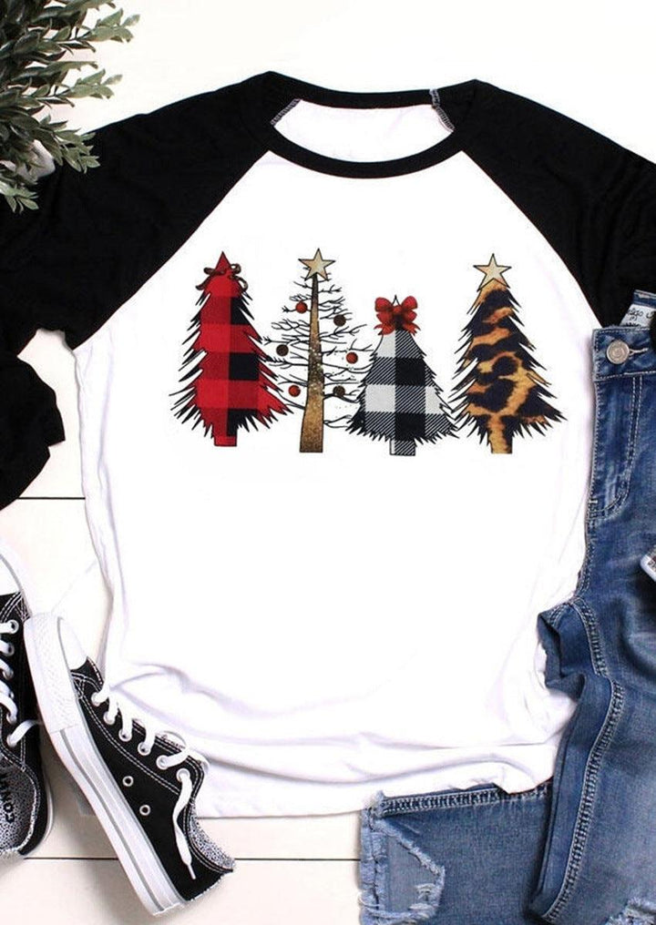 Christmas Clothing Women's Printed Wear T-shirt - Mamofa Global Store