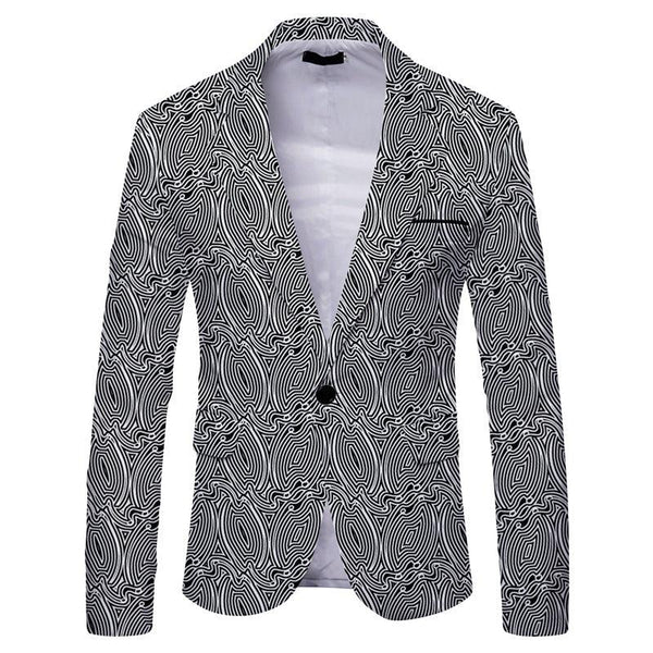 Men's Casual Slim-fitting Suit Top - Mamofa Global Store