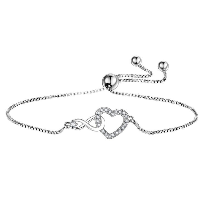 Simple Ring Heart Bracelet Eternal Love Heart-shaped Bracelet Ladies - Mamofa Global Store