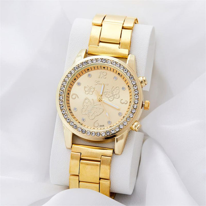 Diamond Embedded Watch Luxury Starry Quartz - Mamofa Global Store