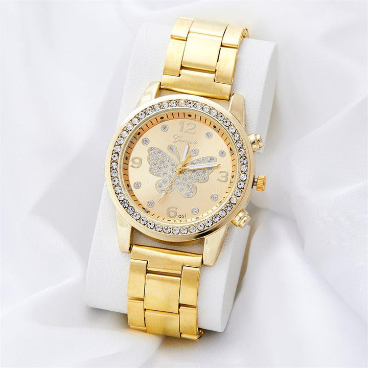 Diamond Embedded Watch Luxury Starry Quartz - Mamofa Global Store