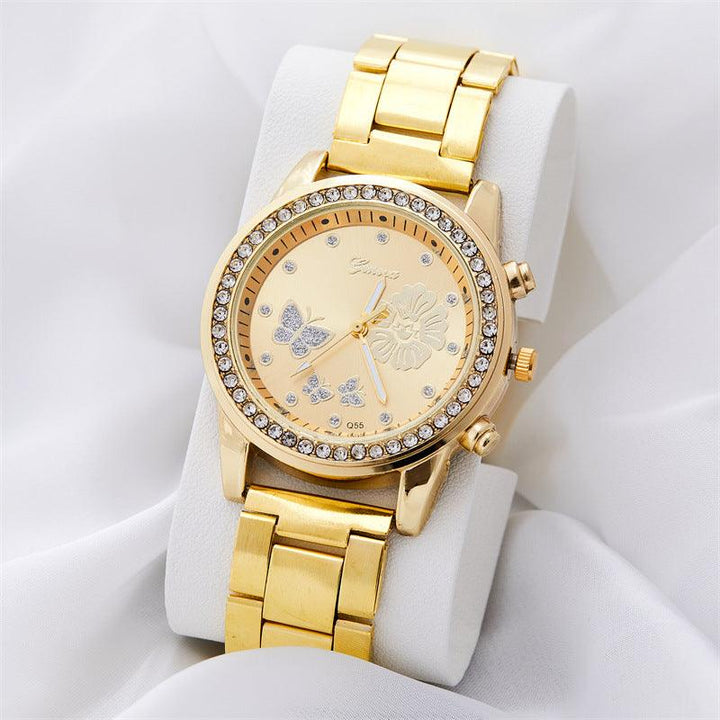 Diamond Embedded Watch Luxury Starry Quartz - Mamofa Global Store