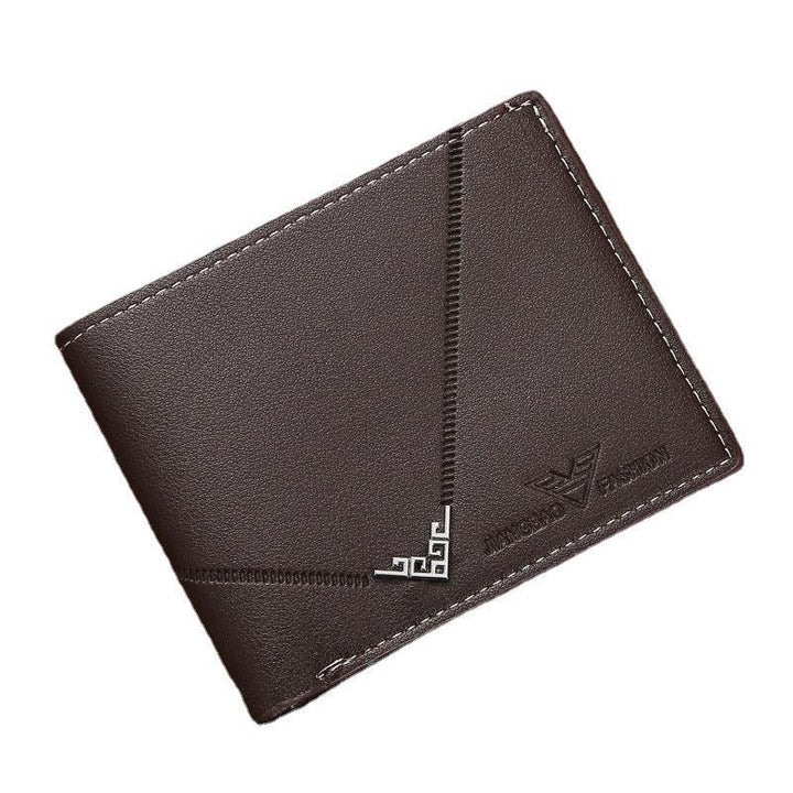 Men's Simplicity Fashion Multi-card-slot Lychee Pattern Short Wallet - Mamofa Global Store