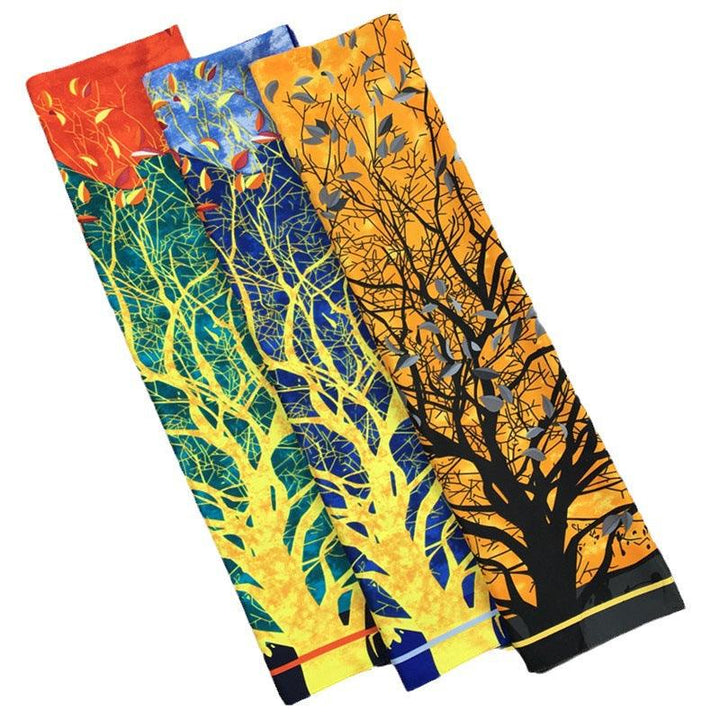 Reflection Tree Printing Decoration Headscarf Sun Protection - Mamofa Global Store