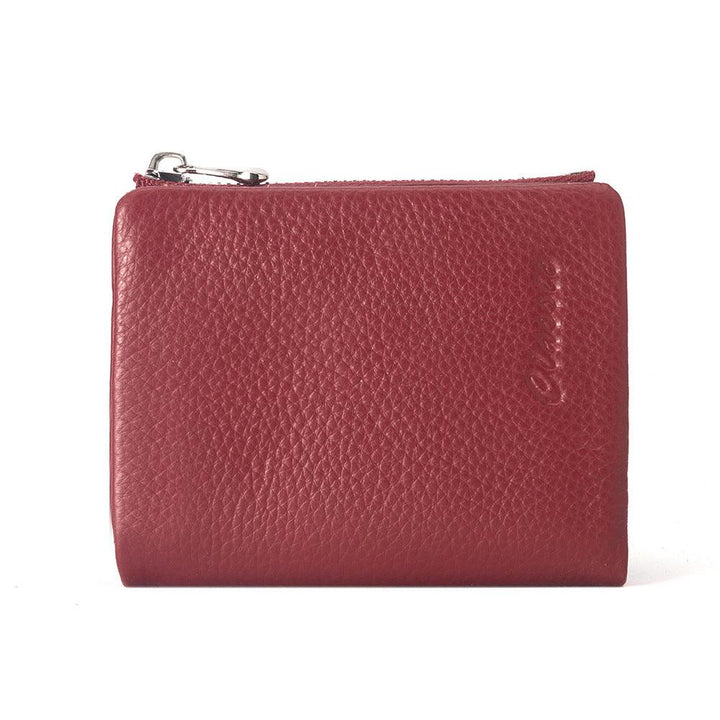 Leather Wallet Lychee Pattern Women's Short - Mamofa Global Store