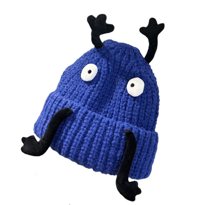 Children's Autumn And Winter Flanging Three-dimensional Warm Wool Hat - Mamofa Global Store