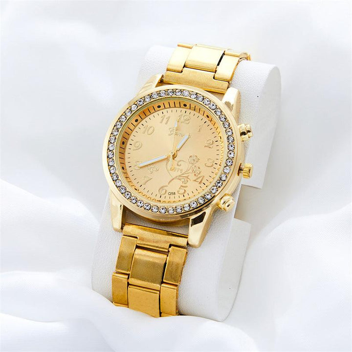 Diamond Embedded Watch Luxury Starry Quartz - Mamofa Global Store