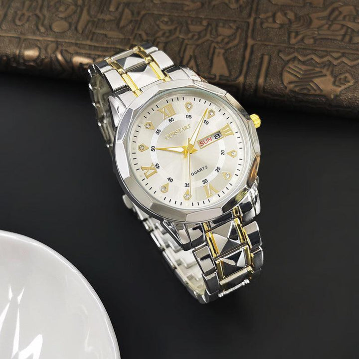 Men's Luminous Waterproof Quartz Rivet - Mamofa Global Store