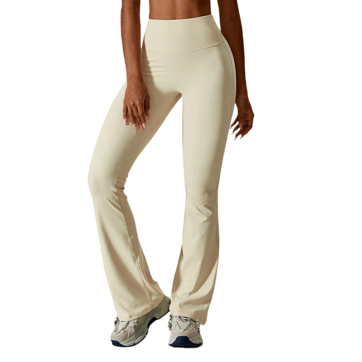 Nude Feel Hip Lifting Yoga High Waist Bootcut Casual Sports Pants And Vest - Mamofa Global Store