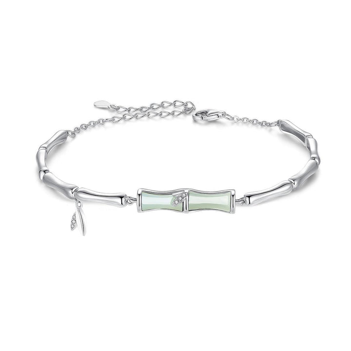 Bamboo Bracelet Women's Sterling Silver Ornament - Mamofa Global Store