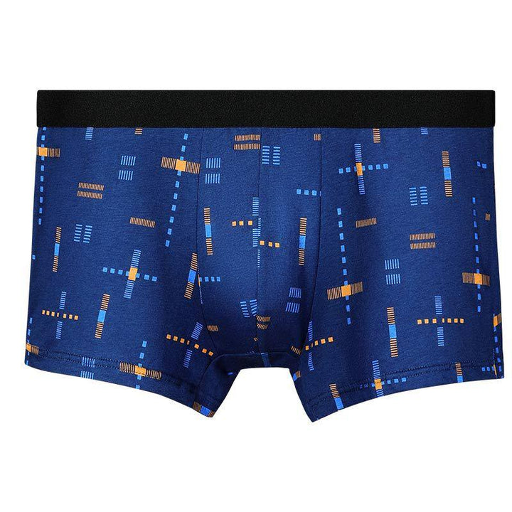 Breathable Printed Summer Thin Plus Size Men's Cotton Antibacterial Boxers Shorts - Mamofa Global Store