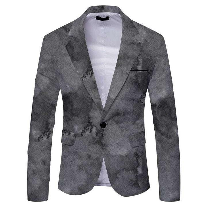 Striped Suit Jacket Men's Casual Slim Fit - Mamofa Global Store