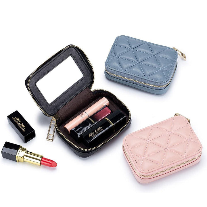 Rhombus Portable Portable Lipstick Pack Mini Cosmetic Bag - Mamofa Global Store