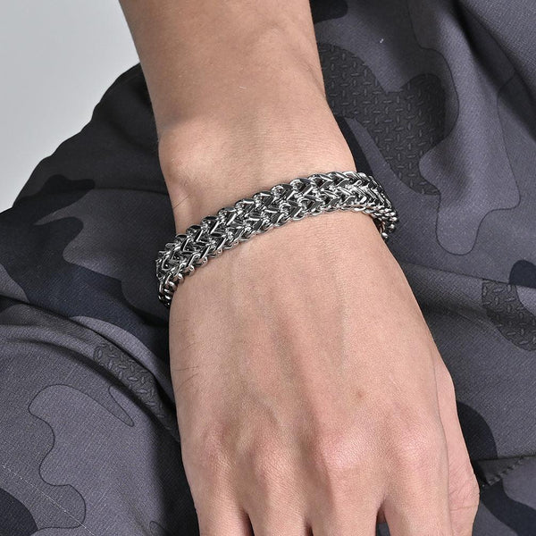 Men's Simple Titanium Steel Bracelet - Mamofa Global Store