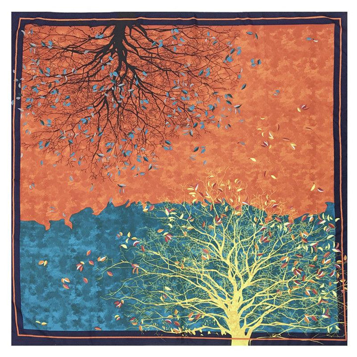 Reflection Tree Printing Decoration Headscarf Sun Protection - Mamofa Global Store