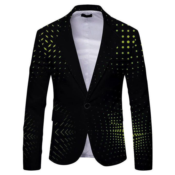 Striped Suit Jacket Men's Casual Slim Fit - Mamofa Global Store