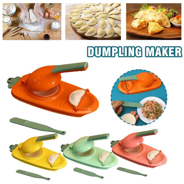 New 2 In 1 Kitchen Dumpling Making Tool Baking Pastry Manual Artifact For Pressing Dumpling Skin Wrapper Mould Dough Press Maker - Mamofa Global Store