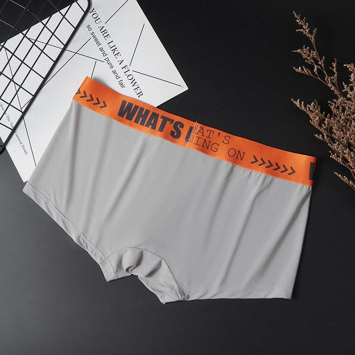 Men's Thin Ice Silk Mid-rise Boxers Briefs - Mamofa Global Store