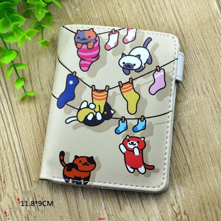 Children's Leather Printed Non-silk Wallet - Mamofa Global Store