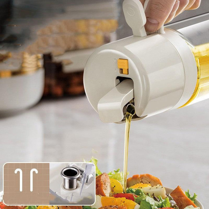 2 In 1 Oil Sprayer Bottle BBQ Cooking Oil Dispenser Olive Oil Pourers Sprayer Kitchen Baking Oil Mister Vinegar Bottle - Mamofa Global Store