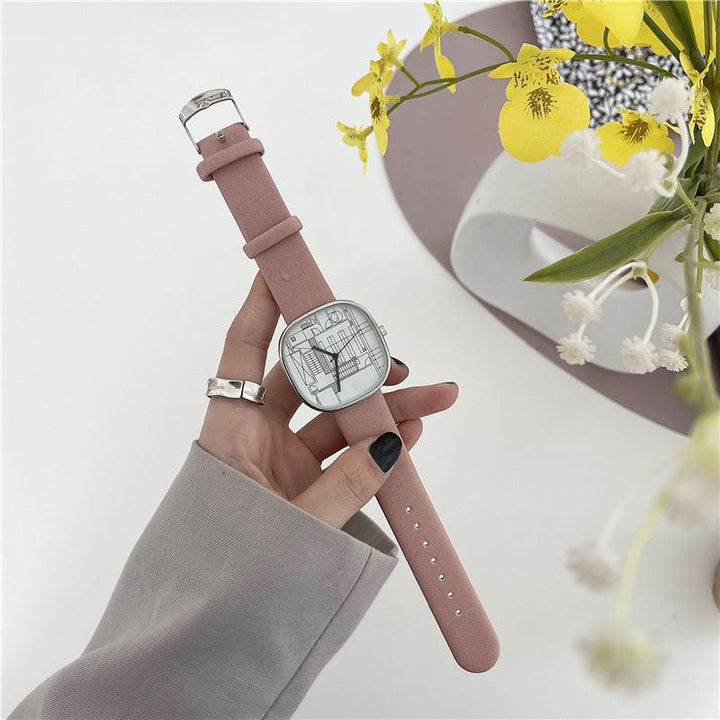 Leisure Milk Sugar Square Women's Watch - Mamofa Global Store