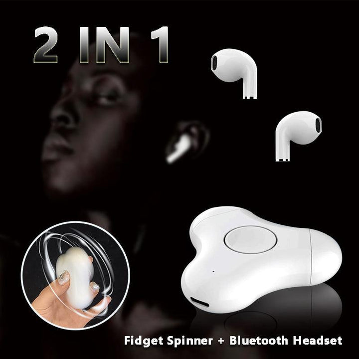 New Multi-Function Headset Fidget Spinner Bluetooth Fingertip Gyro In Ear Bluetooth Headset - Mamofa Global Store