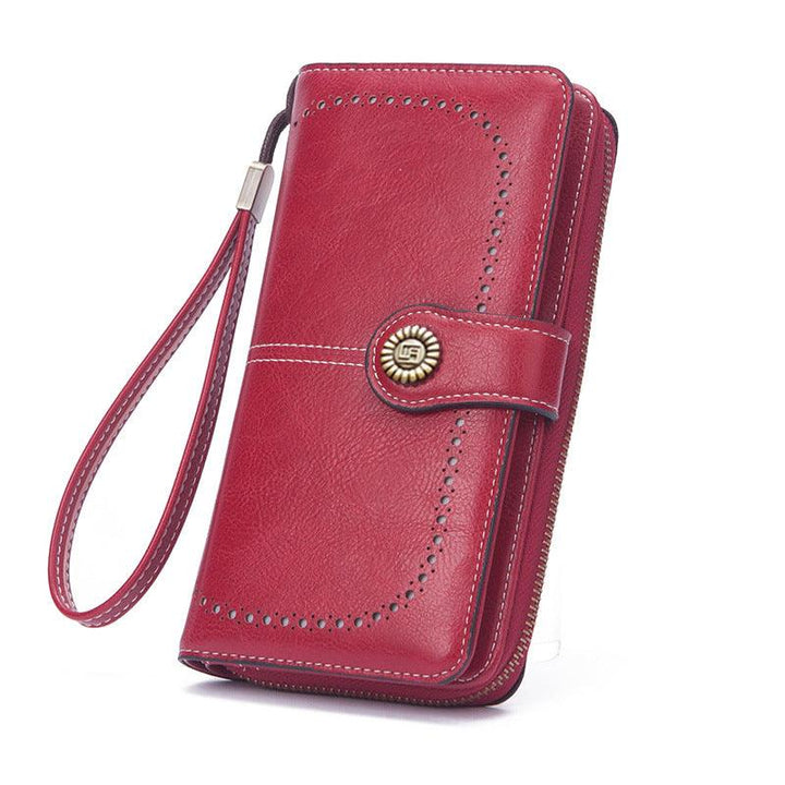 Stylish Retro Minimalism Long Wallet - Mamofa Global Store