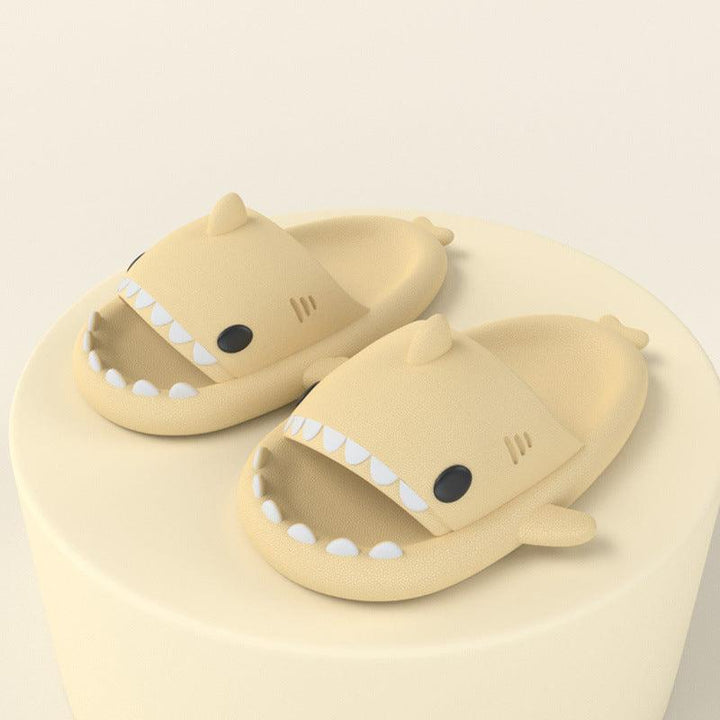 Adult's Slippers Indoor Outdoor Funny Shark Cartoon - Mamofa Global Store