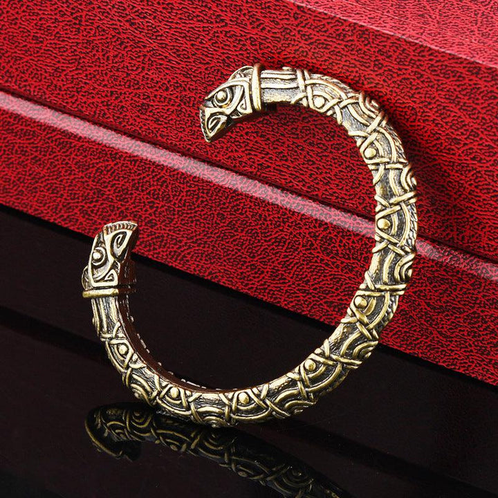 Exquisite Viking Aoding Crow Head Bracelet - Mamofa Global Store