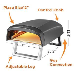 Geek Chef Gas Pizza Oven, Pizza Ovens For Outside Propane, Outdoor Ovens With 13 Inch Pizza Stone, Portable Gas Pizza Oven With Foldable Legs, Pizza Oven For Patio Garden,Ban Amazon,homedepot,lowes - Mamofa Global Store