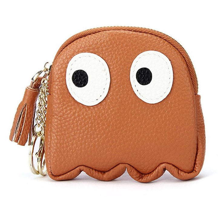 Genuine Leather Coin Purse Mini Cute Cowhide Coin Bag - Mamofa Global Store