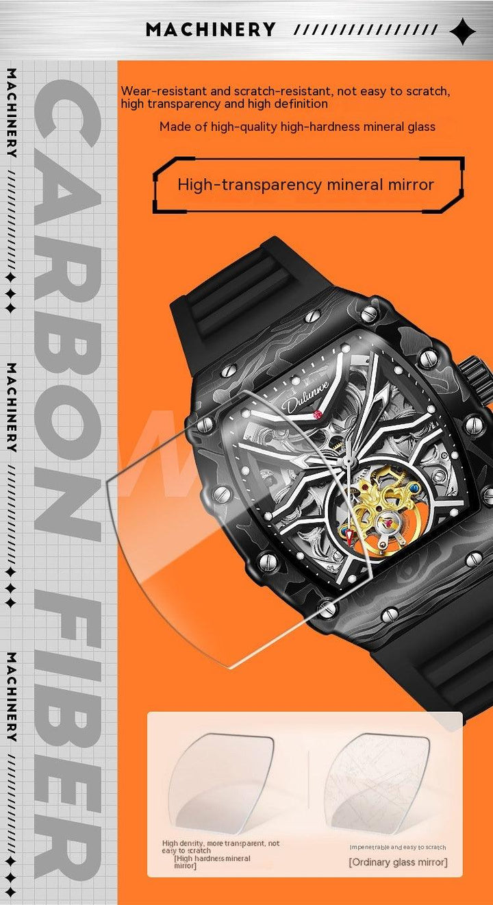 Hollow Mechanical Watch Men's Waterproof Luminous - Mamofa Global Store