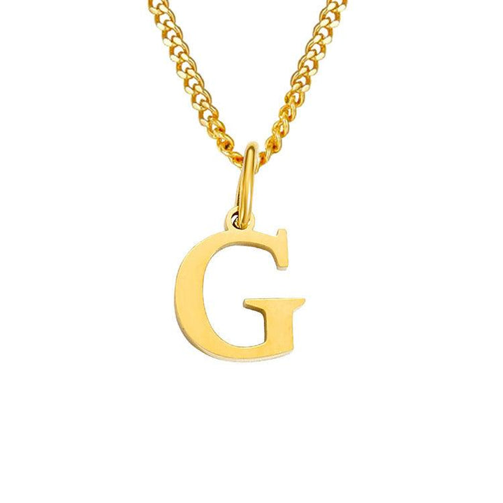 26 Letters All-Match 14K Stainless Steel Necklace - Mamofa Global Store