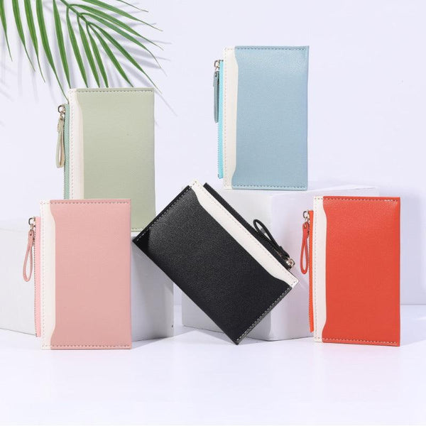 Women's Fashion Pure Color Card Holder - Mamofa Global Store