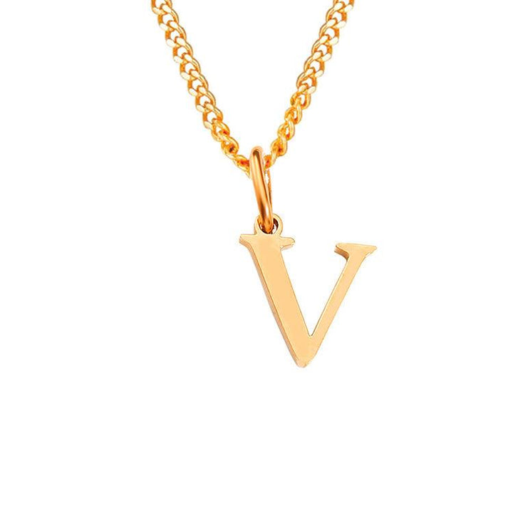 26 Letters All-Match 14K Stainless Steel Necklace - Mamofa Global Store