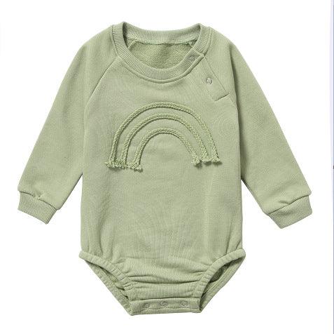 Spring And Autumn Romper R Baby Long Sleeve Waffle - Mamofa Global Store