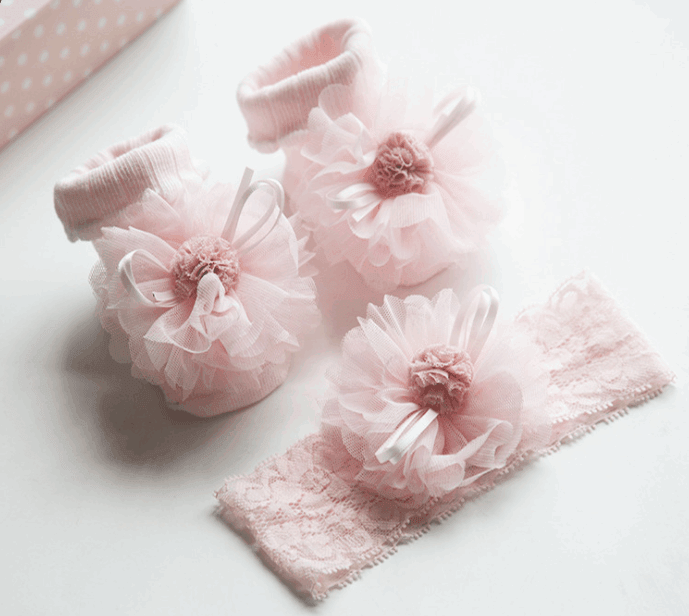 Baby Headband Socks Set Accessories - Mamofa Global Store