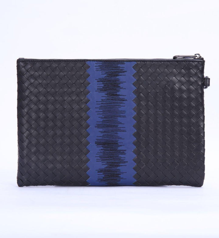 Men's Versatile Waxing Calf Skin Handmade Woven Men's Bag Trendy Fashion Clutch - Mamofa Global Store