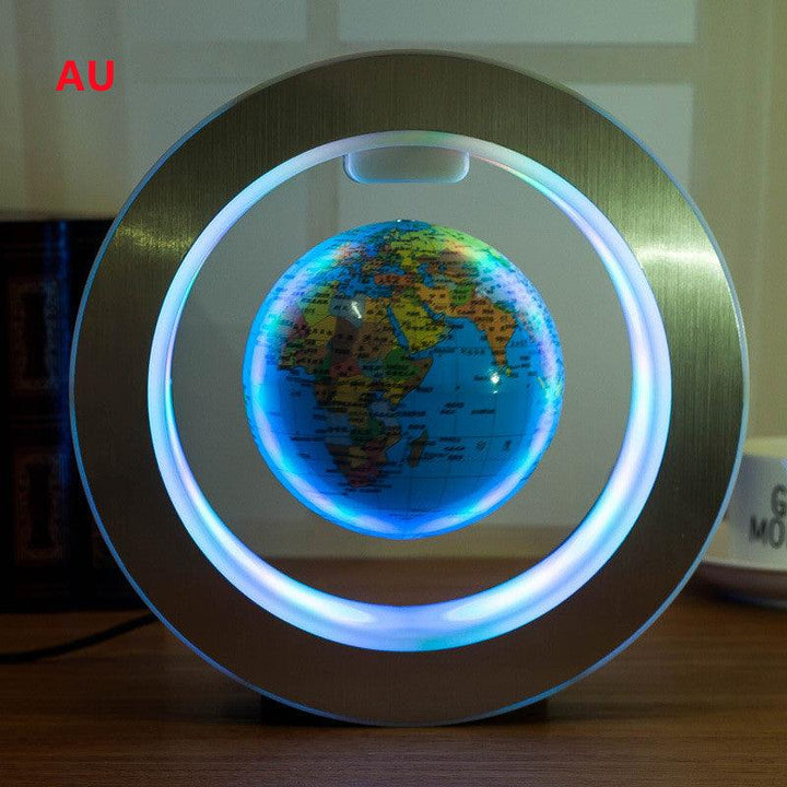 Round LED World Map Floating Globe Magnetic Levitation Light Anti Gravity Magic - Mamofa Global Store