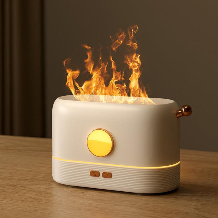 Flame Humidifier: 2-in-1 Fragrance Diffuser & Night Light - Mamofa Global Store