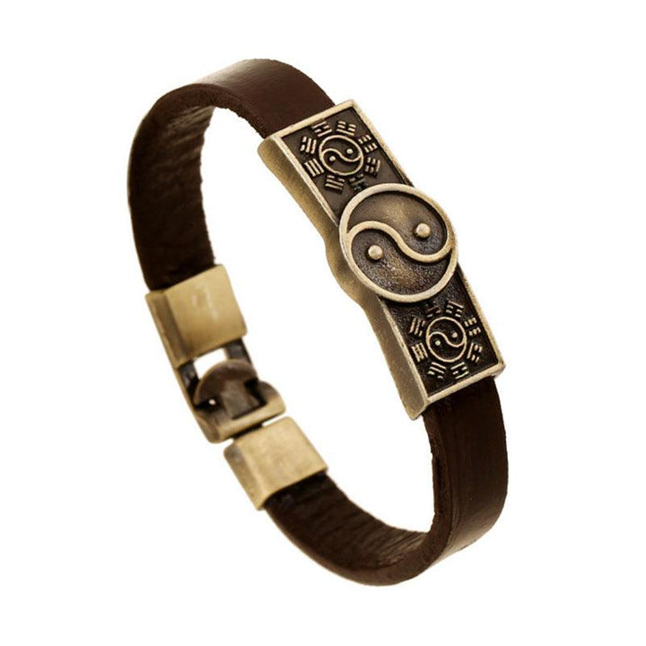 Women's Fashion Retro Alloy Cattle Leather Bracelet - Mamofa Global Store