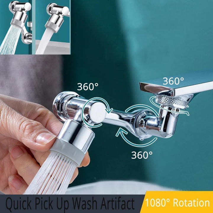 Universal 1080 Swivel Faucet Aerator Multifunction Faucet Extender Universal Swivel Splash Resistant Shower - Mamofa Global Store