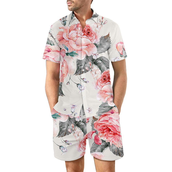 2Pcs Printed Beach Shirt - Mamofa Global Store