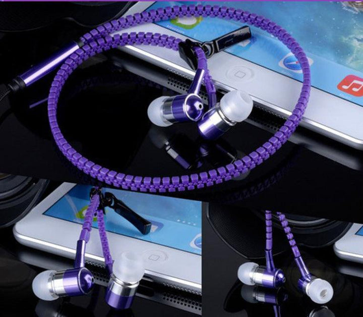 Glowing Zipper Earphones - Mamofa Global Store