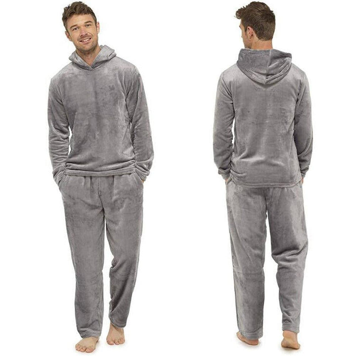 Flannel Grey Simple Home Men's Pajamas - Mamofa Global Store