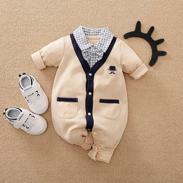 Fake Two Outer Clothing Newborn Clothing Crawl - Mamofa Global Store