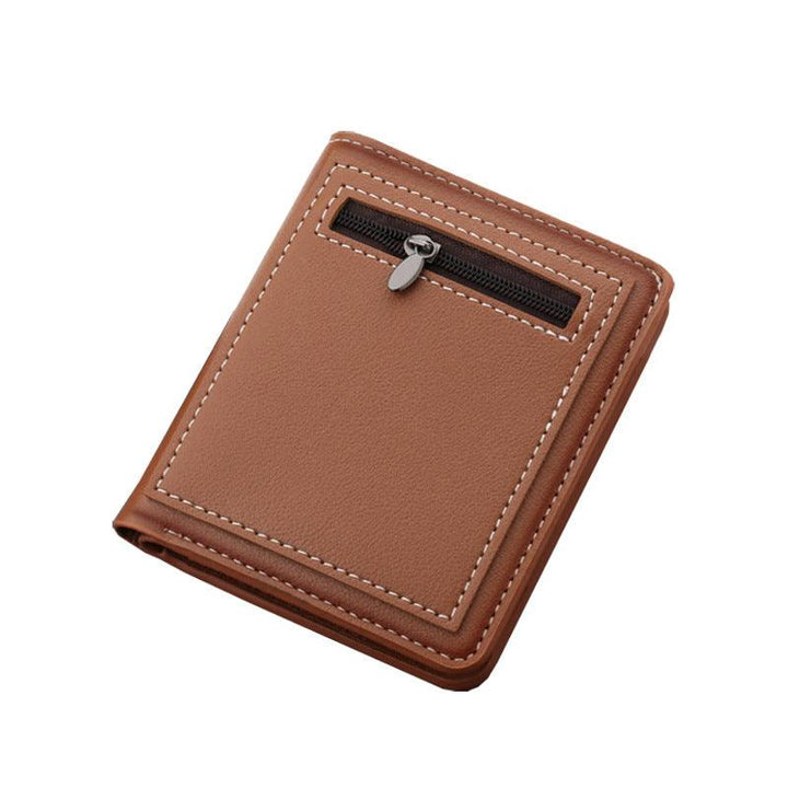 Fashion Personality Vertical Zippered Wallet For Men - Mamofa Global Store