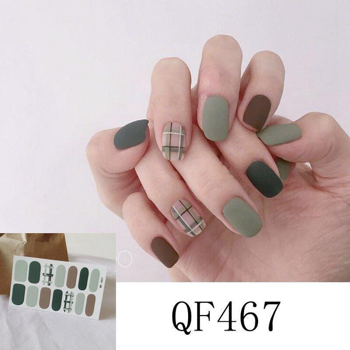 Nail Sticker 3D Diamond Nail 14 Stickers Waterproof Nail Sticker Full Sticker For Pregnant Women - Mamofa Global Store